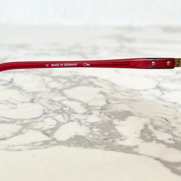 Cazal 644 Sunglasses Legend Color 010 Red Gold Brown Sun Glasses Authentic New - Picture 4 of 10